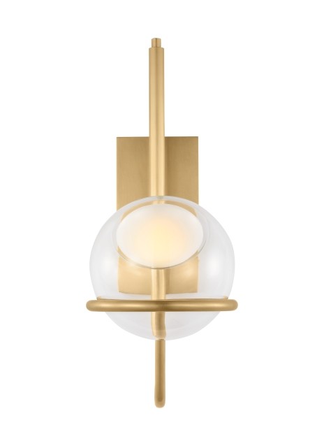 Visual Comfort Modern 700WSCRBY18NB-LED927 LED Wall Sconce, Natural Brass