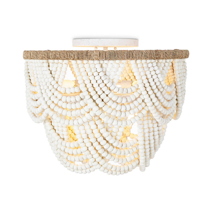 Regina Andrew 16-1374WT Six Light Flush Mount, White