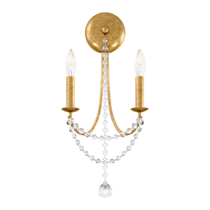 Schonbek RJ1002N-22O Two Light Wall Sconce, Heirloom Gold