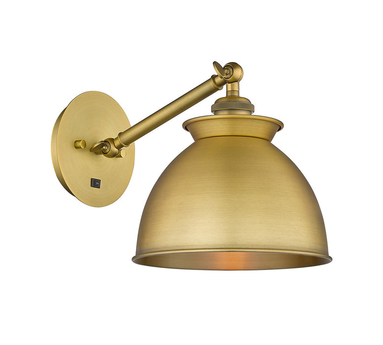 Innovations 317-1W-BB-M14-BB One Light Wall Sconce, Brushed Brass