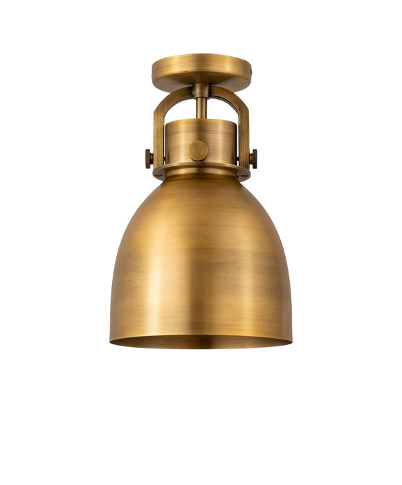 Innovations 410-1F-BB-M412-8BB One Light Flush Mount, Brushed Brass