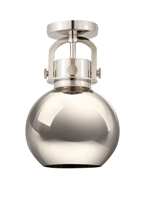 Innovations 410-1F-PN-M410-8PN One Light Flush Mount, Polished Nickel