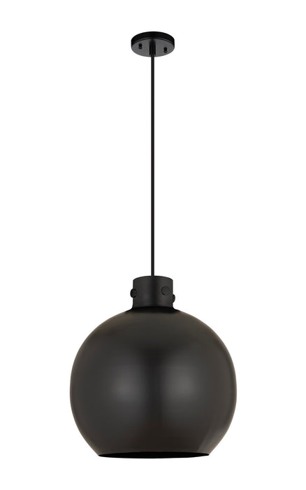 Innovations 410-1PL-BK-M410-16BK One Light Pendant, Matte Black