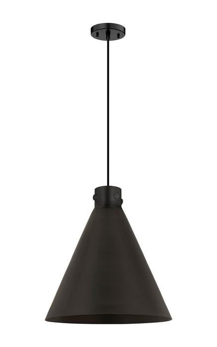 Innovations 410-1PL-BK-M411-18BK One Light Pendant, Matte Black