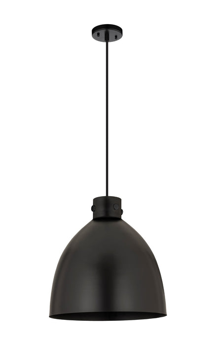 Innovations 410-1PL-BK-M412-16BK One Light Pendant, Matte Black