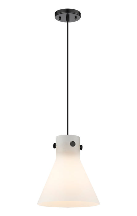 Innovations 410-1PM-BK-G411-10WH One Light Pendant, Matte Black
