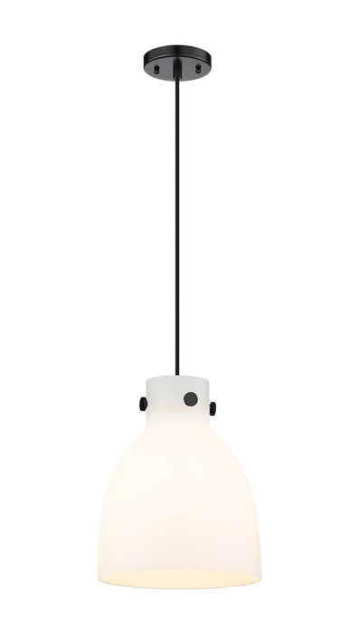 Innovations 410-1PM-BK-G412-10WH One Light Pendant, Matte Black