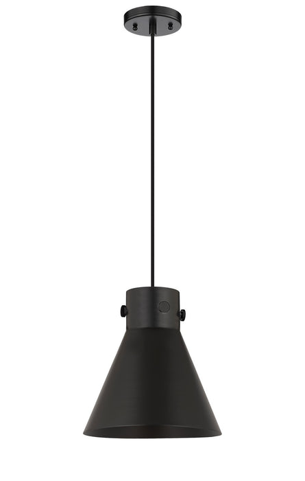 Innovations 410-1PM-BK-M411-10BK One Light Pendant, Matte Black