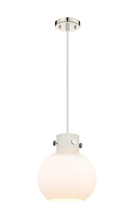 Innovations 410-1PM-PN-G410-10WH One Light Mini Pendant, Polished Nickel