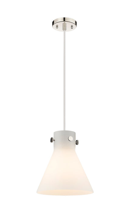 Innovations 410-1PM-PN-G411-10WH One Light Pendant, Polished Nickel