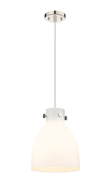 Innovations 410-1PM-PN-G412-10WH One Light Pendant, Polished Nickel