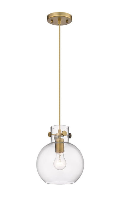 Innovations 410-1PS-BB-G410-8CL One Light Pendant, Brushed Brass