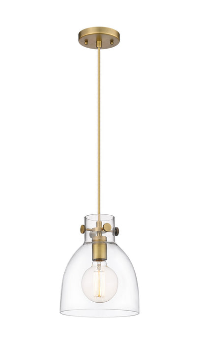 Innovations 410-1PS-BB-G412-8CL One Light Pendant, Brushed Brass