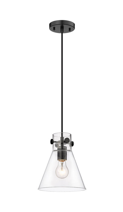 Innovations 410-1PS-BK-G411-8CL One Light Pendant, Matte Black