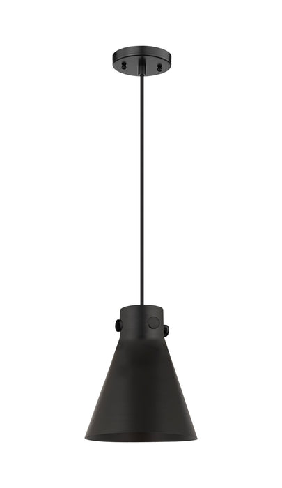 Innovations 410-1PS-BK-M411-8BK One Light Pendant, Matte Black