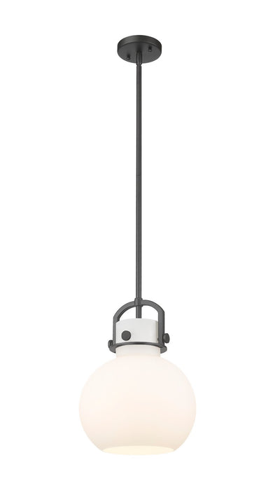 Innovations 410-1SM-BK-G410-10WH One Light Pendant, Matte Black