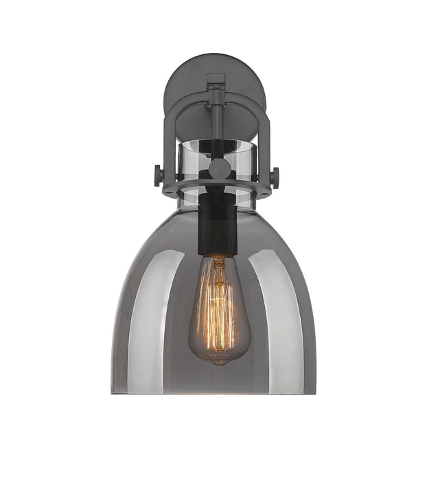 Innovations 410-1W-BK-G412-8SM One Light Wall Sconce, Matte Black