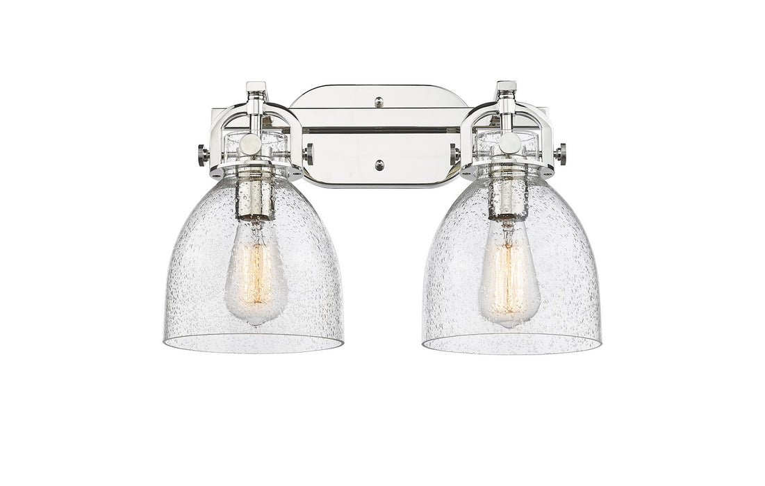 Innovations 410-2W-PN-G412-7SDY Two Light Bath Vanity, Polished Nickel