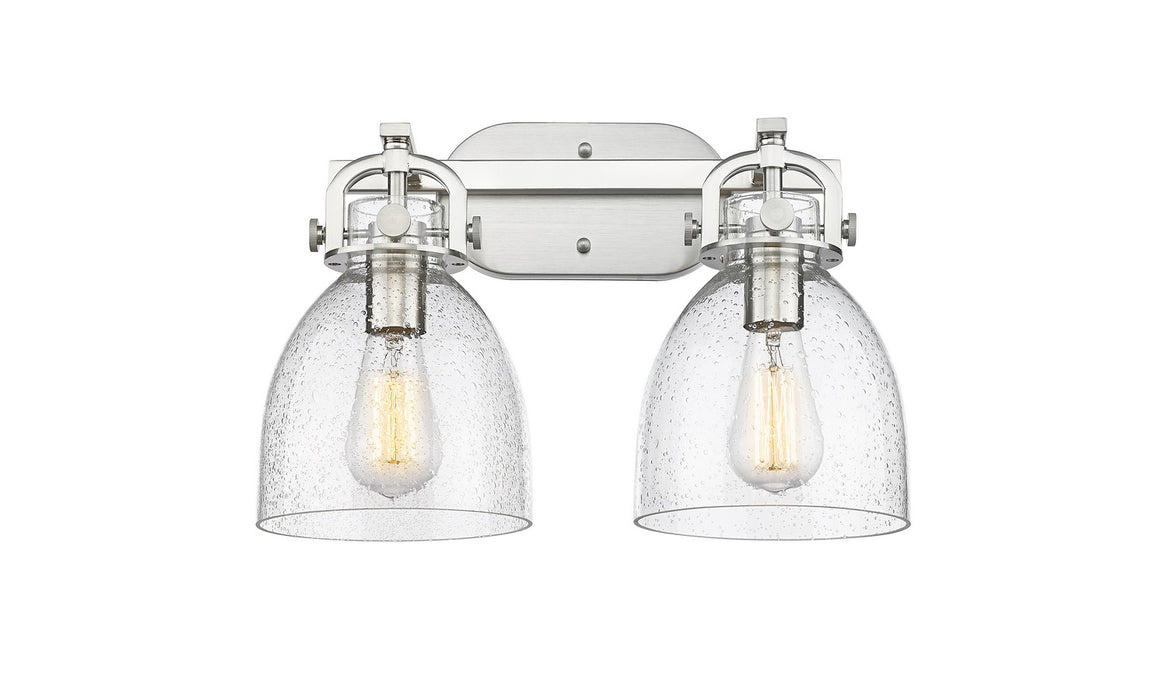 Innovations 410-2W-SN-G412-7SDY Two Light Bath Vanity, Satin Nickel