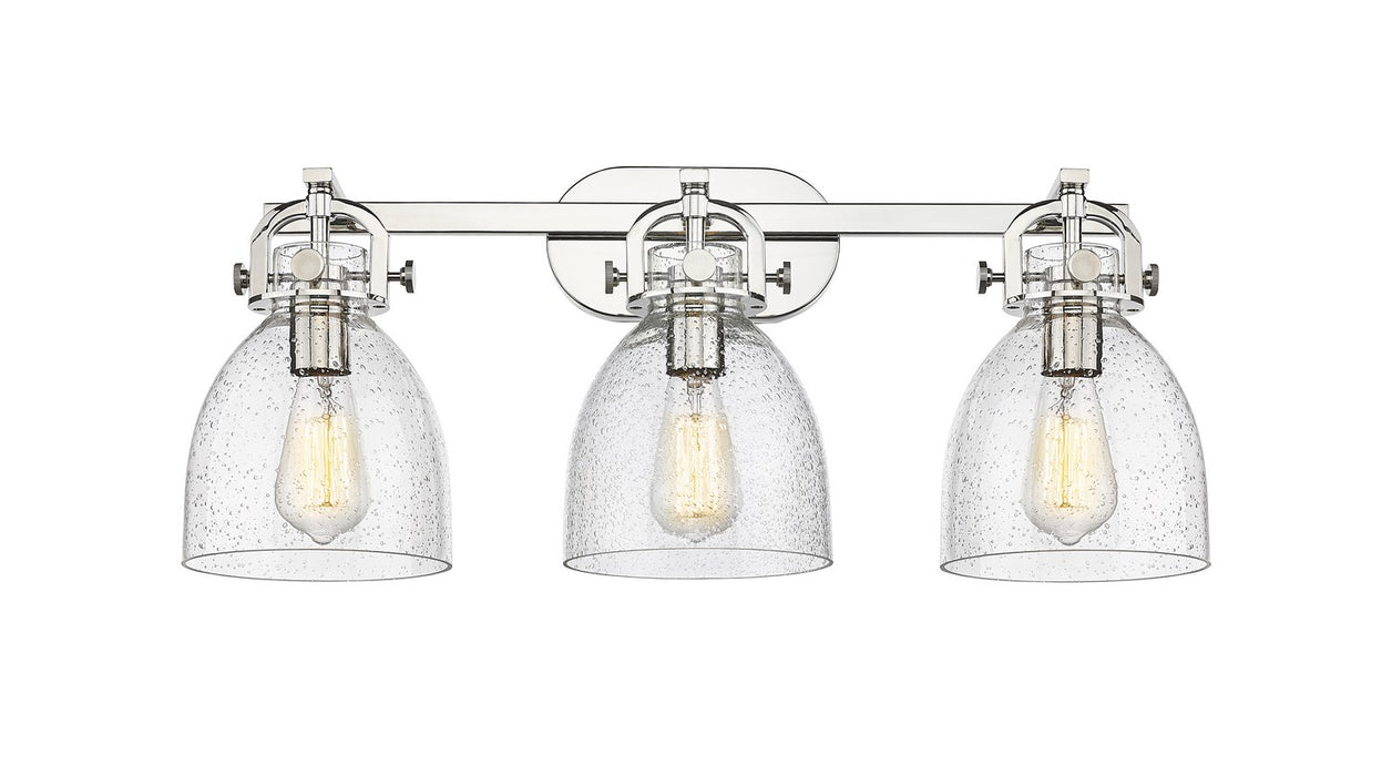 Innovations 410-3W-PN-G412-7SDY Three Light Bath Vanity, Polished Nickel