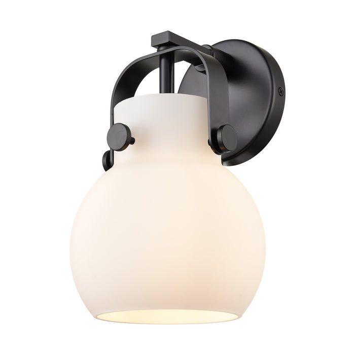 Innovations 423-1W-BK-G410-6WH LED Wall Sconce, Matte Black