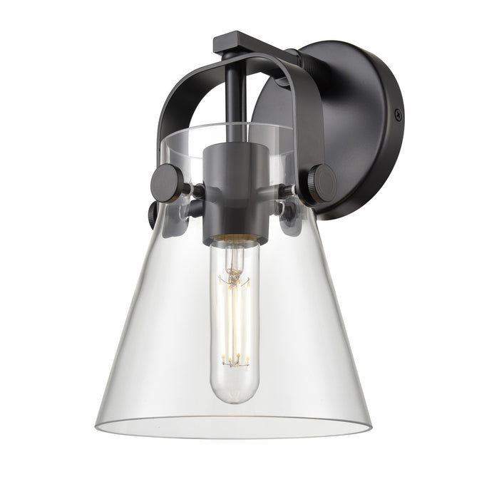 Innovations 423-1W-BK-G411-6CL LED Wall Sconce, Matte Black