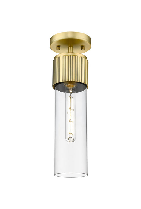 Innovations 428-1F-BB-G428-12CL LED Flush Mount, Brushed Brass