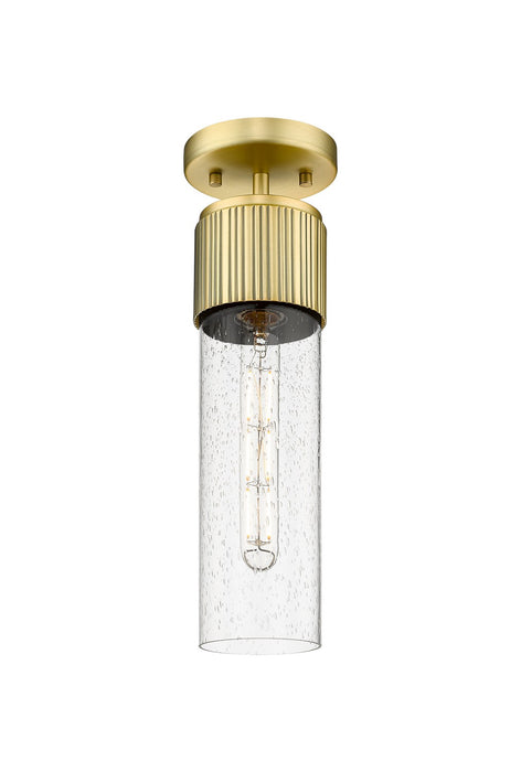 Innovations 428-1F-BB-G428-12SDY LED Flush Mount, Brushed Brass