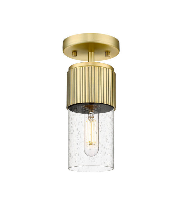 Innovations 428-1F-BB-G428-7SDY LED Flush Mount, Brushed Brass