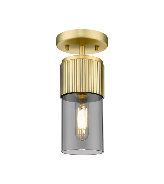 Innovations 428-1F-BB-G428-7SM LED Flush Mount, Brushed Brass