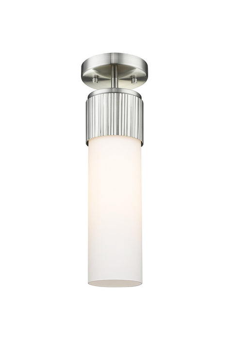 Innovations 428-1F-SN-G428-12WH LED Flush Mount, Satin Nickel