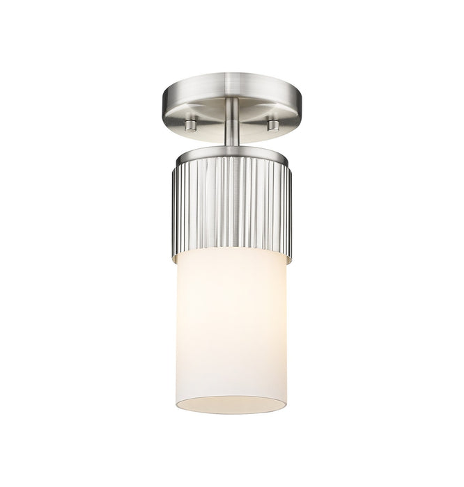 Innovations 428-1F-SN-G428-7WH LED Flush Mount, Satin Nickel