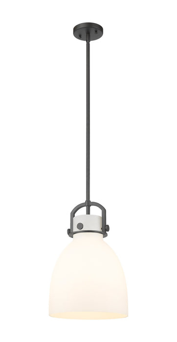 Innovations 410-1SM-BK-G412-10WH One Light Pendant, Matte Black