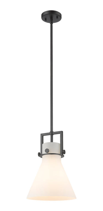 Innovations 411-1SM-BK-G411-10WH One Light Mini Pendant, Matte Black