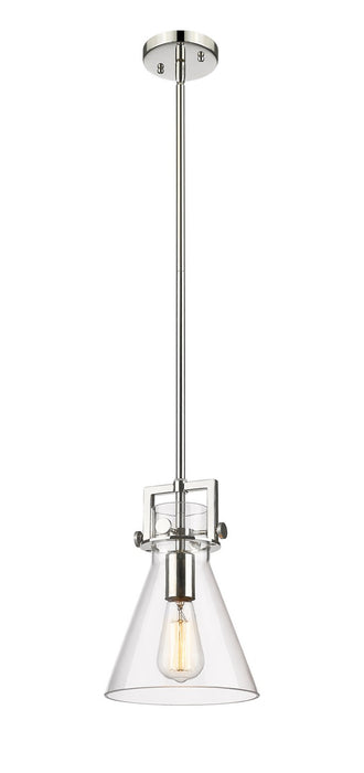 Innovations 411-1SS-PN-G411-8CL One Light Pendant, Polished Nickel
