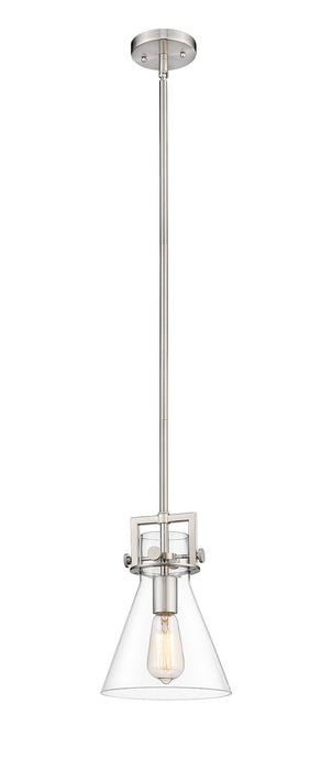 Innovations 411-1SS-SN-G411-8CL One Light Pendant, Satin Nickel