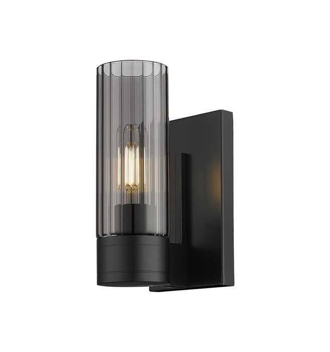 Innovations 429-1W-BK-G429-8SM LED Wall Sconce, Matte Black