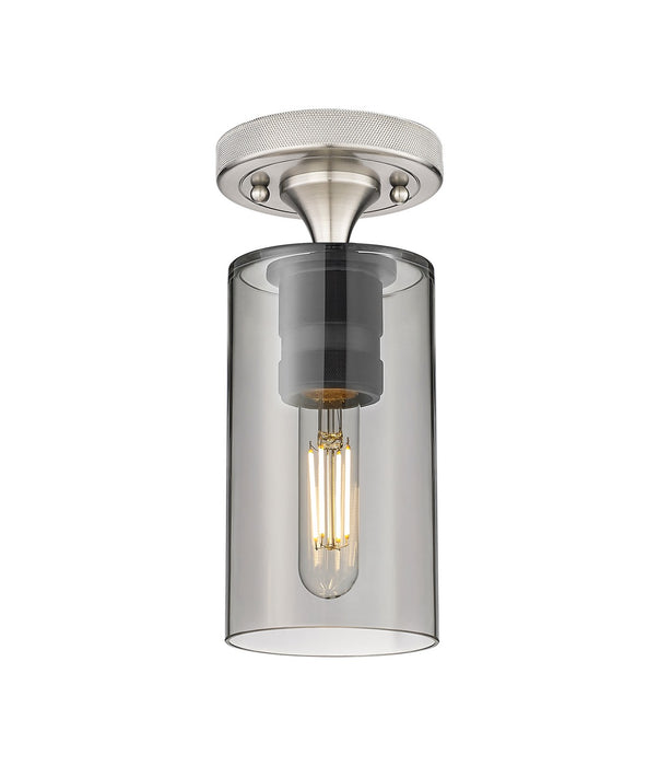 Innovations 434-1F-SN-G434-7SM LED Flush Mount, Satin Nickel
