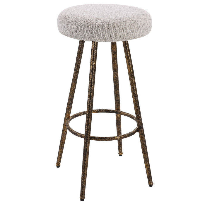 Uttermost 23771 Counter Stool, Gold Topped
