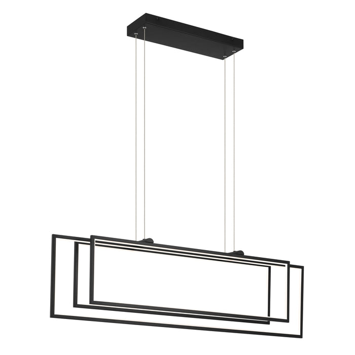 Kichler 84331MBK LED Linear Chandelier, Matte Black