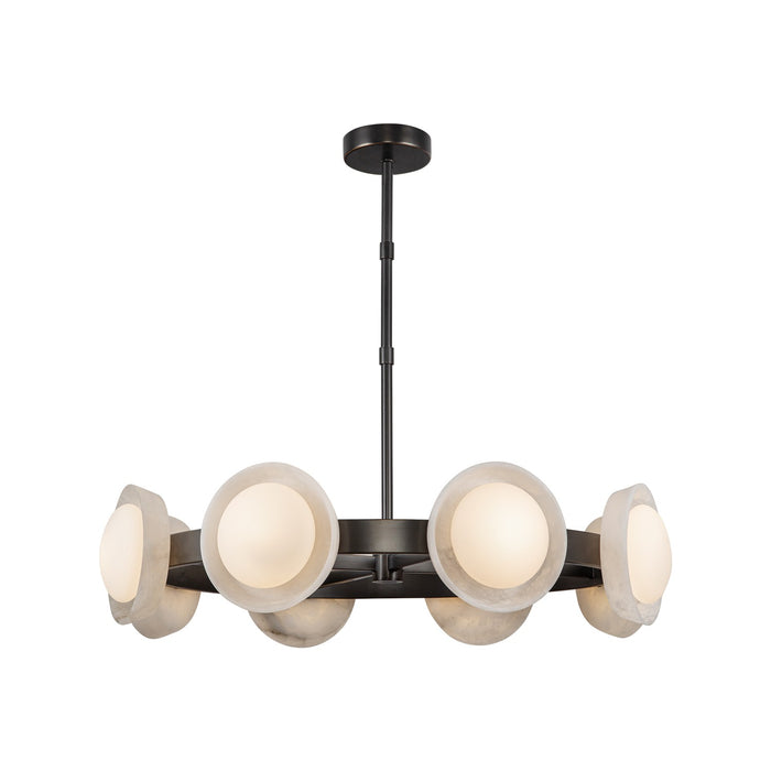 Alora CH320837UBAR LED Chandelier, Urban Bronze/Alabaster