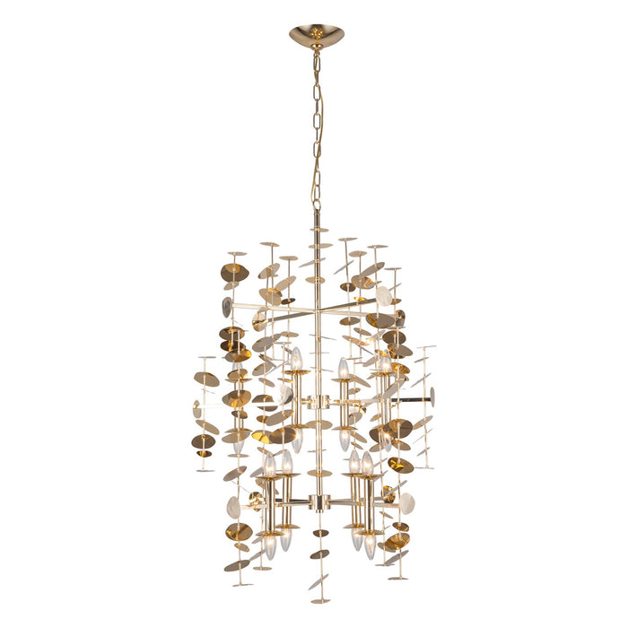Alora CH340041PB 16 Light Chandelier, Polished Brass
