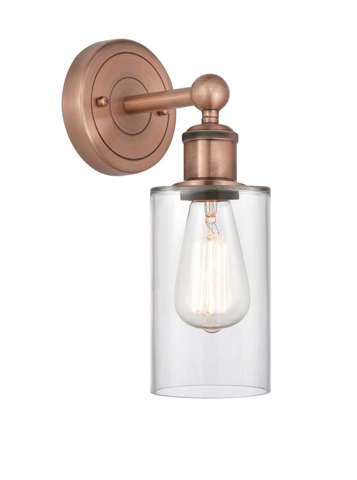 Innovations 616-1W-AC-G802 One Light Wall Sconce, Antique Copper
