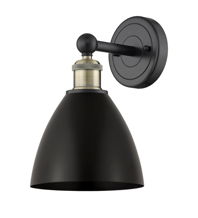 Innovations 616-1W-BAB-MBD-75-BK One Light Wall Sconce, Black Antique Brass