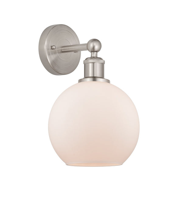 Innovations 616-1W-SN-G121-8 One Light Wall Sconce, Satin Nickel