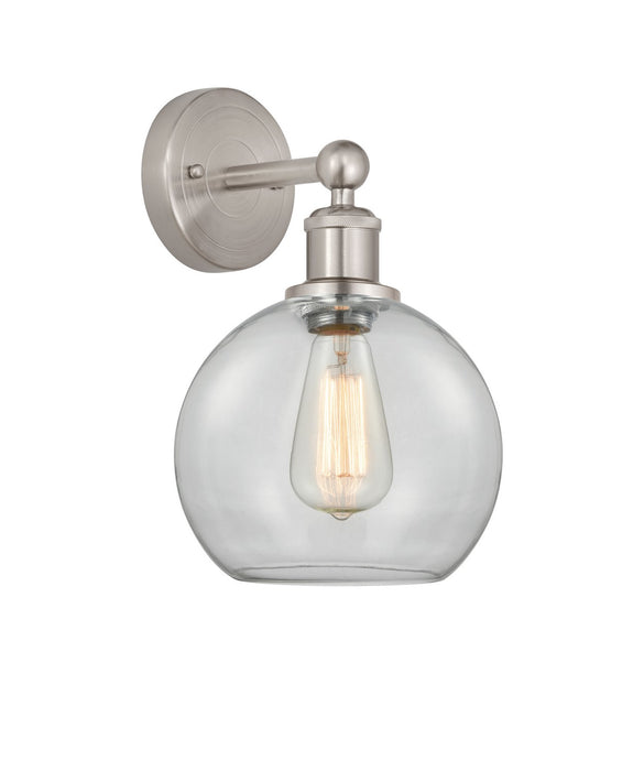 Innovations 616-1W-SN-G122-8 One Light Wall Sconce, Satin Nickel