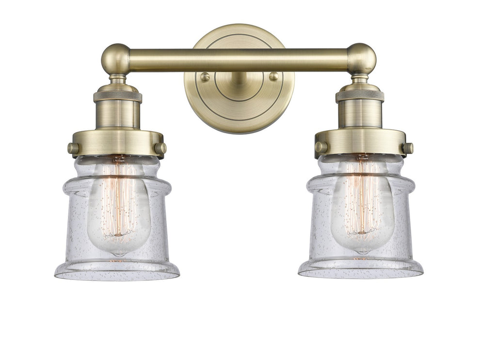 Innovations 616-2W-AB-G184S Two Light Bath Vanity, Antique Brass
