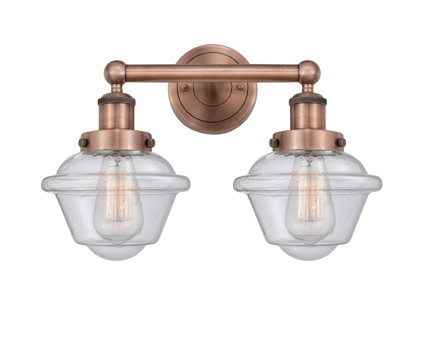 Innovations 616-2W-AC-G534 Two Light Bath Vanity, Antique Copper