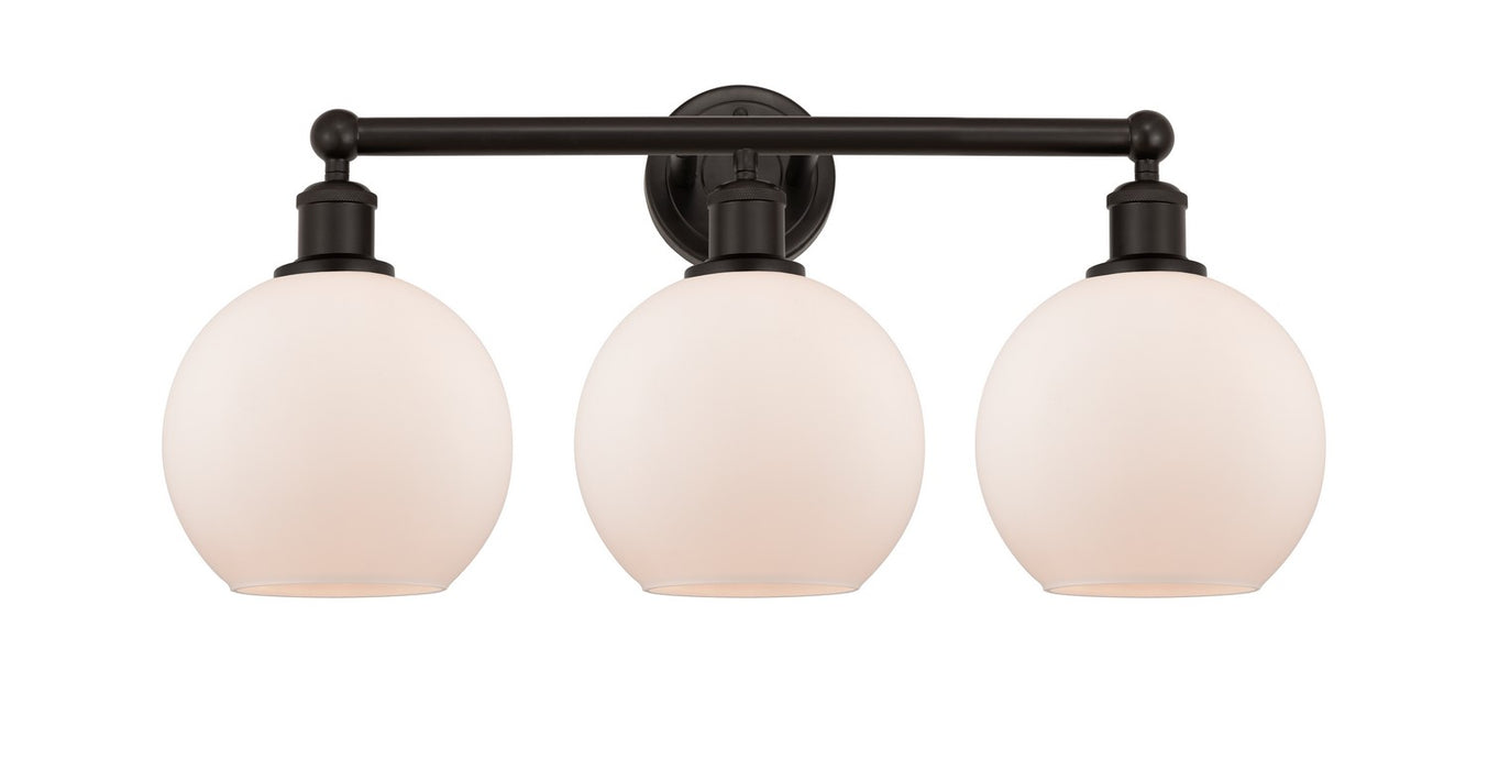 Innovations 616-3W-OB-G121-8 Three Light Bath Vanity, Oil Rubbed Bronze