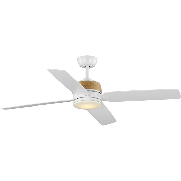 Progress Lighting P250097-028-30 56" Ceiling Fan, Satin White